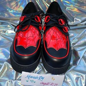 BRAND NEW! StrangeCvlt Black Widow Creepers W10.5
